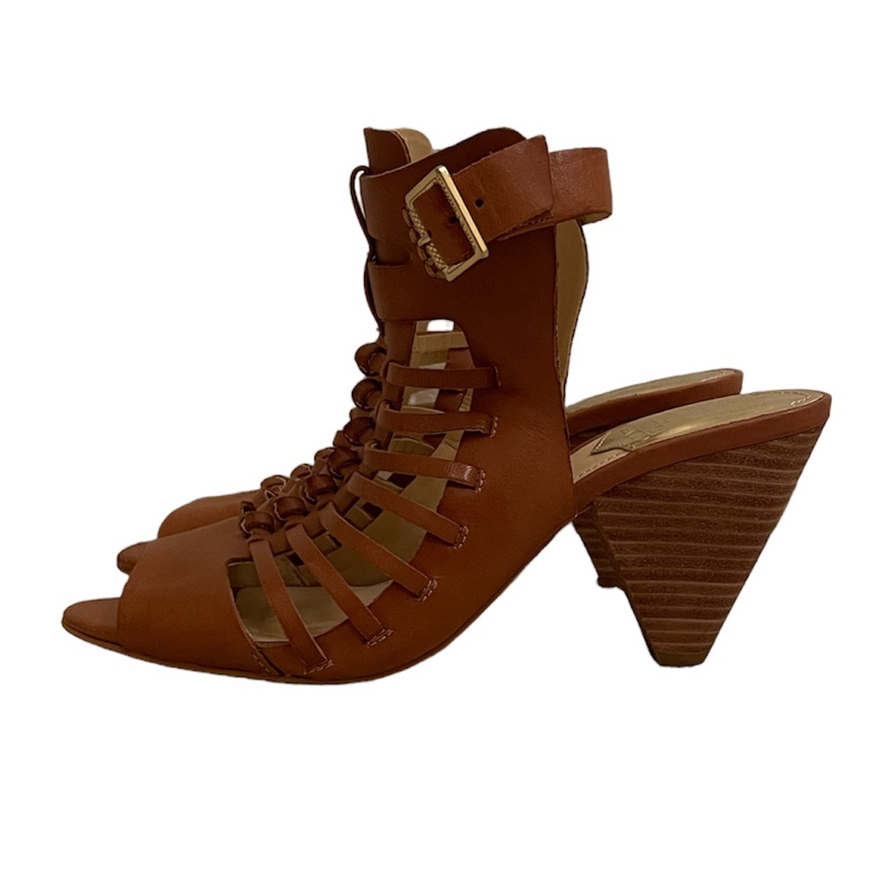 DOLCE VITA Estelli Leather Heels in Brown